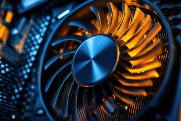 Aufkleber - Close-Up of Computer Graphic Card Cooling Fan