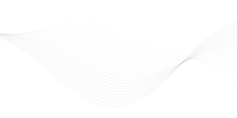 Poster - abstract wavy grey flow halftone stream element for design on transparent background isolated. frequ