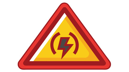 Poster - High resolution danger icon set isolated on white background