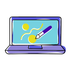 Poster - Laptop for digital art, design, and illustration