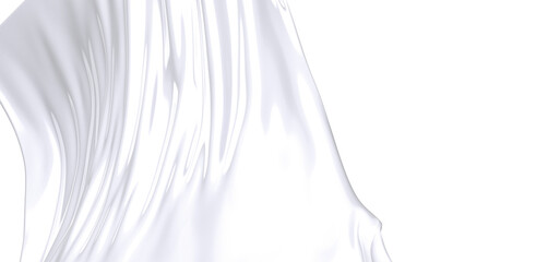 Poster - Abstract close-up of milk splashing, creating a wave-like white texture against a dark background