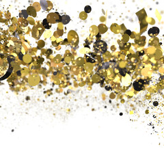 Fototapete - Abstract Gold Glitter