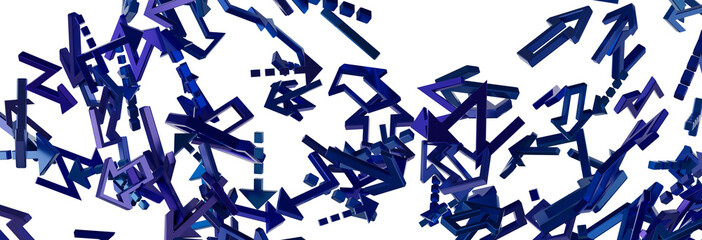 Aufkleber - Abstract Blue Arrows Background