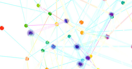 Abstract Colorful Network Background