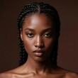 © cheng - Portrait of woman with braided hair