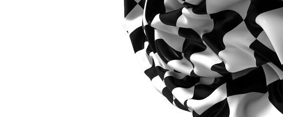 Poster - Auto sport grid flag background