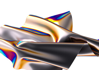 Poster - Abstract fluid gradient shape flowing