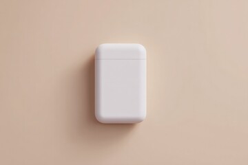 Poster - clean and minimalistic scene showcasing sleek gadget or device mockup on neutral background