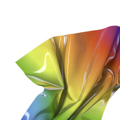 Poster - Abstract fluid gradient shape flowing