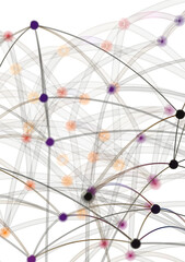 Fototapete - Abstract Network Connection Concept