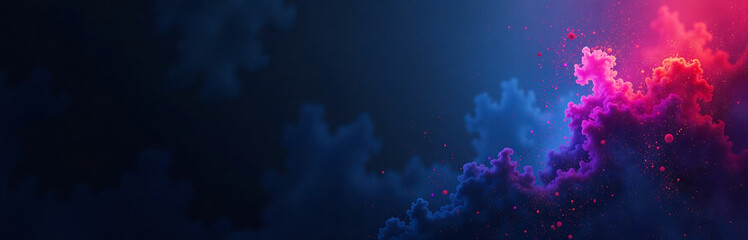 Aufkleber - dark vibrant colors like black blue purple red used abstract noisy textured design bright glow
