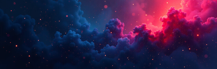 Aufkleber - dark vibrant colors like black blue purple red used abstract noisy textured design bright glow