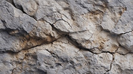 Poster - textured rock surface with natural cracks and weathered pores as abstract background for design