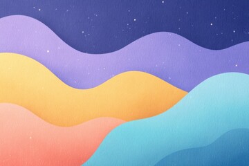 Poster - vibrant and modern abstract design with fluid shapes and vivid colors conveying dynamic essence of k