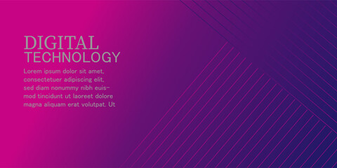 Wall Mural - Purple blue gradient technology digital speed connect background, abstract pink cyber information communication, innovation future tech data, internet network connection, Ai big data line illustration
