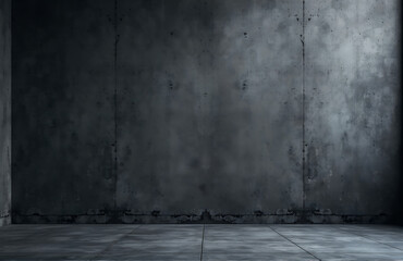 Poster - grunge background dark concrete wall rough cement texture suitable wide panoramic banner image