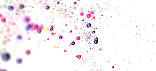 Aufkleber - Vibrant, dynamic particle motion. Ideal for tech, energy, or design projects.