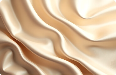 Poster - luxury background features silky shiny soft golden beige silk satin subtle creases sophisticated design