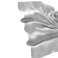 Aufkleber - Close up of a white liquid splash, creating a wave-like texture.