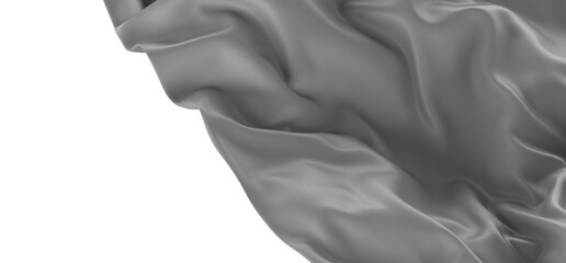Poster - Close up of a white liquid splash, creating a wave-like texture.