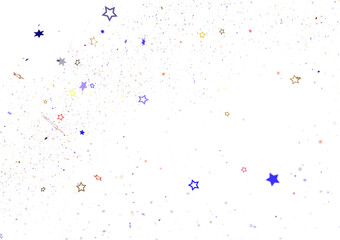 Fototapete - Confetti Explosion on Black Background