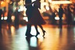 © Ольга Лукьяненко - Blurred image of couple dancing on floor