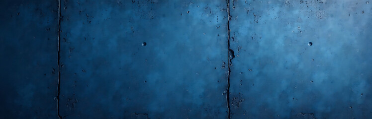 Poster - rough concrete texture reflected dark blue grunge background space grungy blue banner
