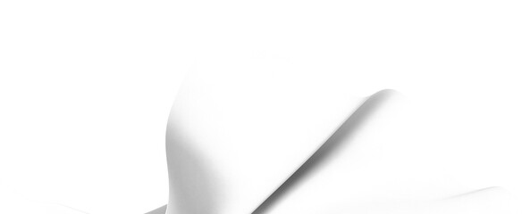 Aufkleber - Close up of white fabric draped with soft texture and flowing lines. Perfect for abstract background or design elements.