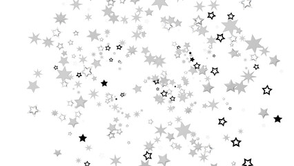 Poster - Abstract illustration with many stars in a dark background.