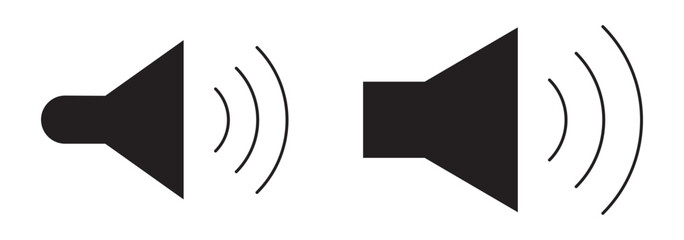 Poster - Speaker icon vector. Volume illustration sign. Loudspeaker symbol or logo.