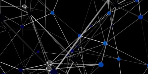Aufkleber - Stock photo of an abstract network connection, ideal for technology, communication, and global concepts.  High-resolution image.