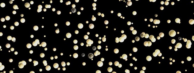 Aufkleber - Beautiful abstract background with floating beige pearls. Perfect for various design projects.