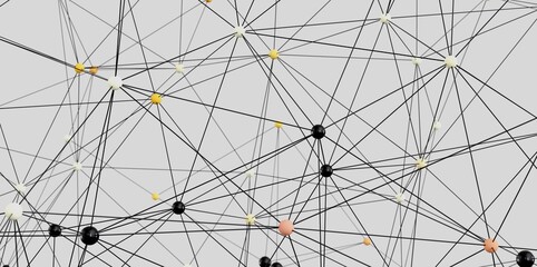 Fototapete - Stock photo of a complex network. Ideal for technology, connection, and data visualization concepts.