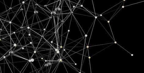 Poster - stock photo of an abstract network. perfect for technology, connection, and global concepts.