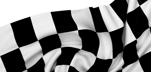 Poster - Dramatic checkered flag, perfect for sports, racing, victory themes. High-resolution image.