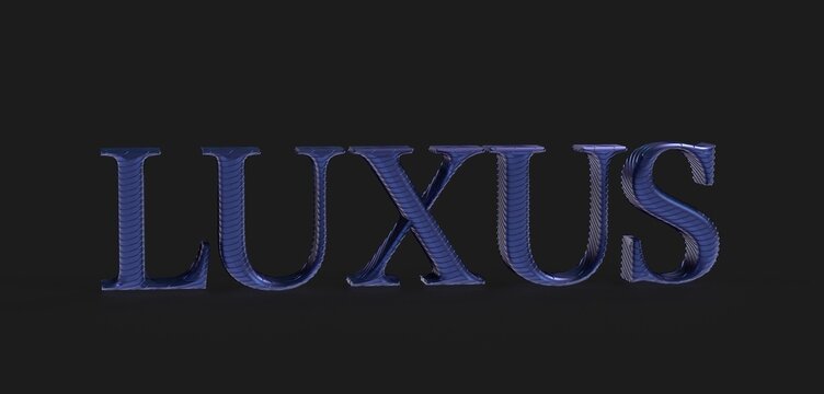 Premium 3D rendered text.  Perfect for luxury branding, logos, and design projects.