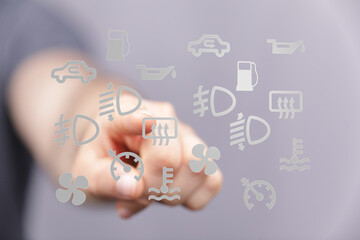 Aufkleber - Learn to recognize and understand common car dashboard warning lights.  Avoid costly repairs by knowing what they mean.