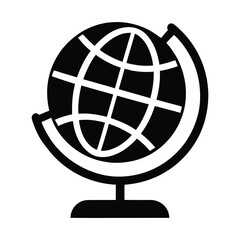 Aufkleber - Clean minimalist glob silhouette icon isolated on white background