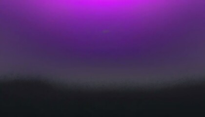 Poster - Gradient landscape features a horizon silhouetted against a blend of purple and pink hues above.