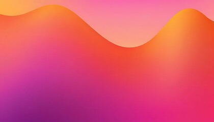 Poster - Soft, vibrant gradient with blended shades of coral, peach, and yellow creating a smooth transition.