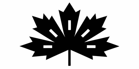 Poster - Maple leaf logo design template