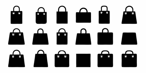 Poster - Shopping bag icon retail e commerce purchase symbol