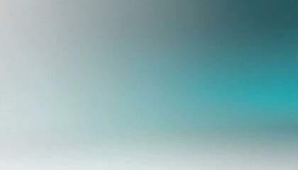 Poster - A serene gradient transitions from soft white to soothing teal, evoking calmness and tranquility.