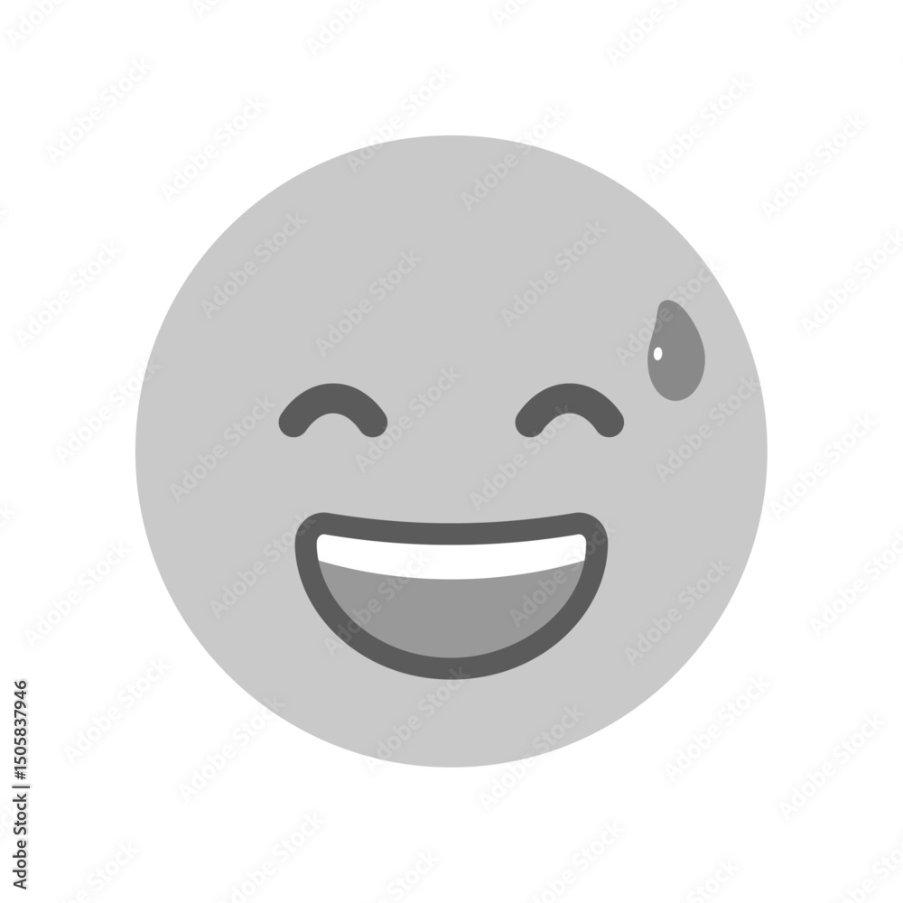 苦笑い 顔 文字