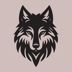  Wolf Head Silhouette Vector | Tribal Animal Graphic Art