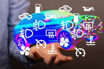 Aufkleber - Understand your car's dashboard warning lights.  Learn meanings and how to react.
