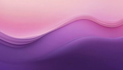 Aufkleber - Abstract layered waves gracefully transition from gentle pink to deep purple, creating a calm visual