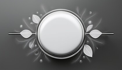 white blank badge glossy round button pin badge