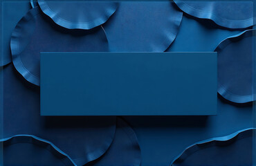 Poster - dark blue background abstract patterns bright banner add textured tone