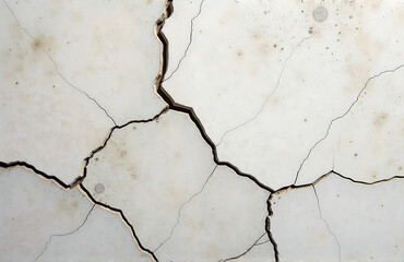 Poster - light gray brown grunge background features cracked stone surface visible veins macro photograph rock